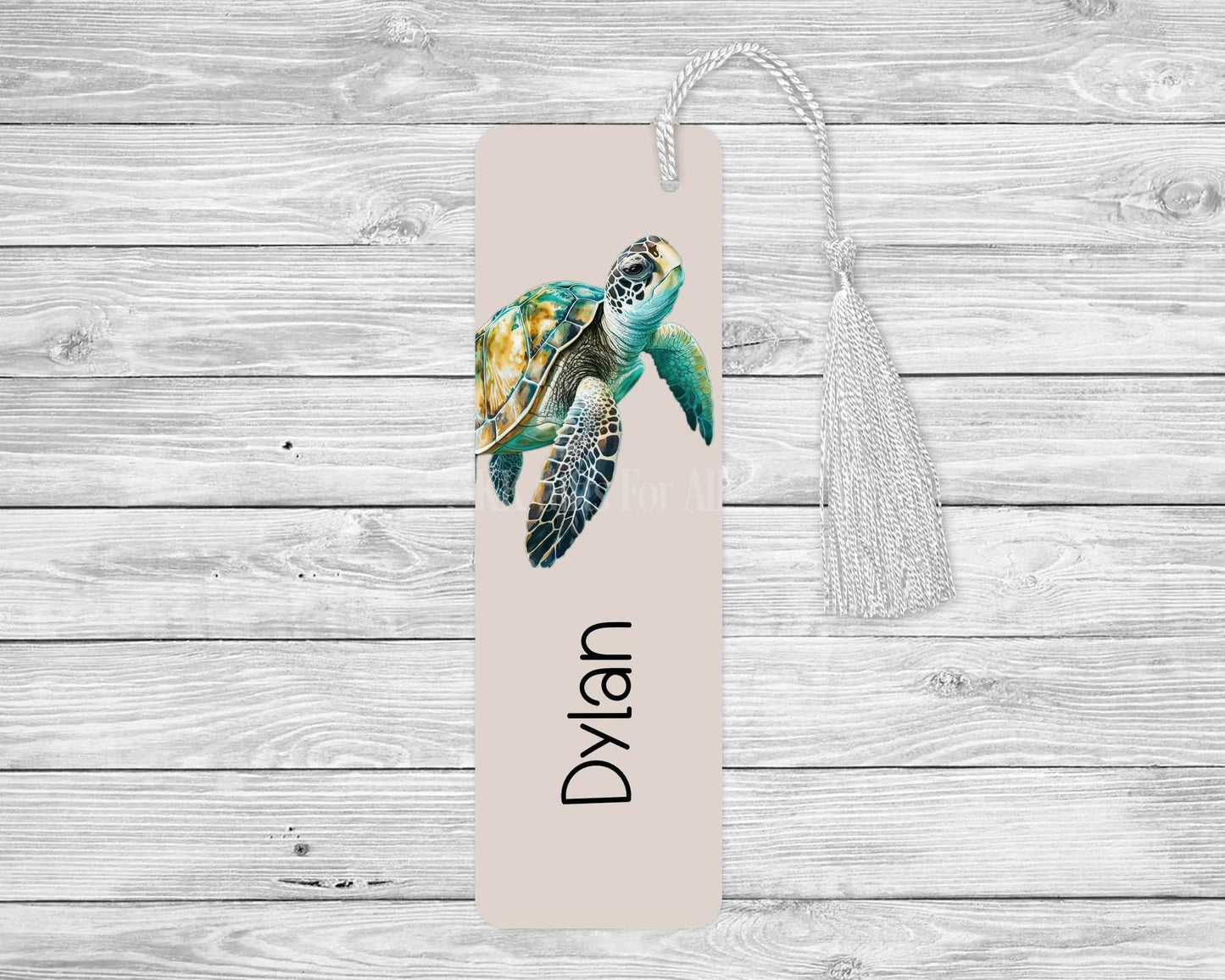 Turtle Bookmark, Personalised Bookmark, Sea Turtle, Bookmark For Turtle Lover