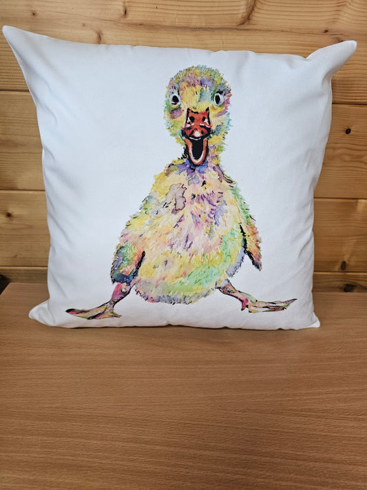 Funny Duck Cushion, Farmhouse Home Decor Pillow, Gift For Farmer, Young Boy Girl Gift, Father's Day