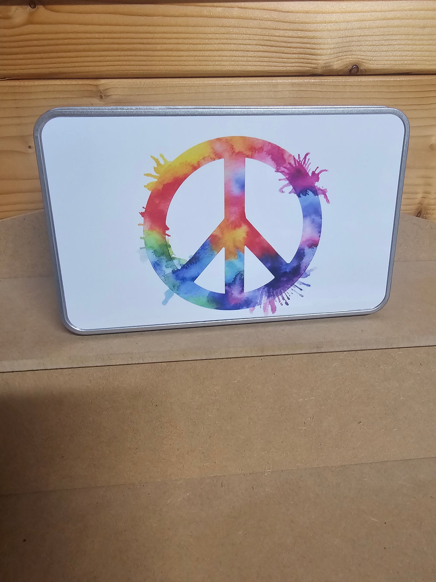 Peace Silver Tin