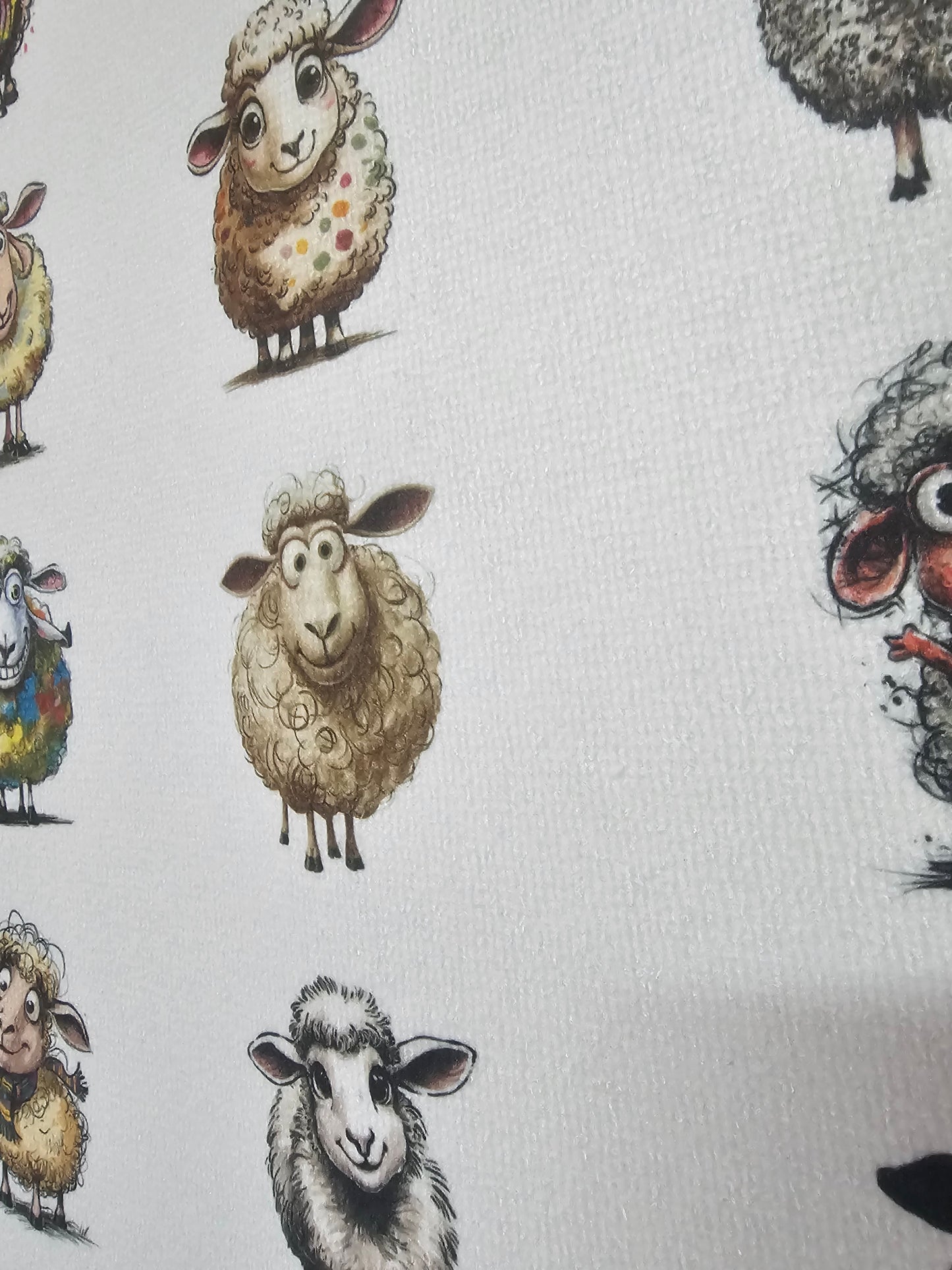 Funny Sheep Tea Towel, Farm House Kitchen Towel, Quirky Sheep Lover Gift