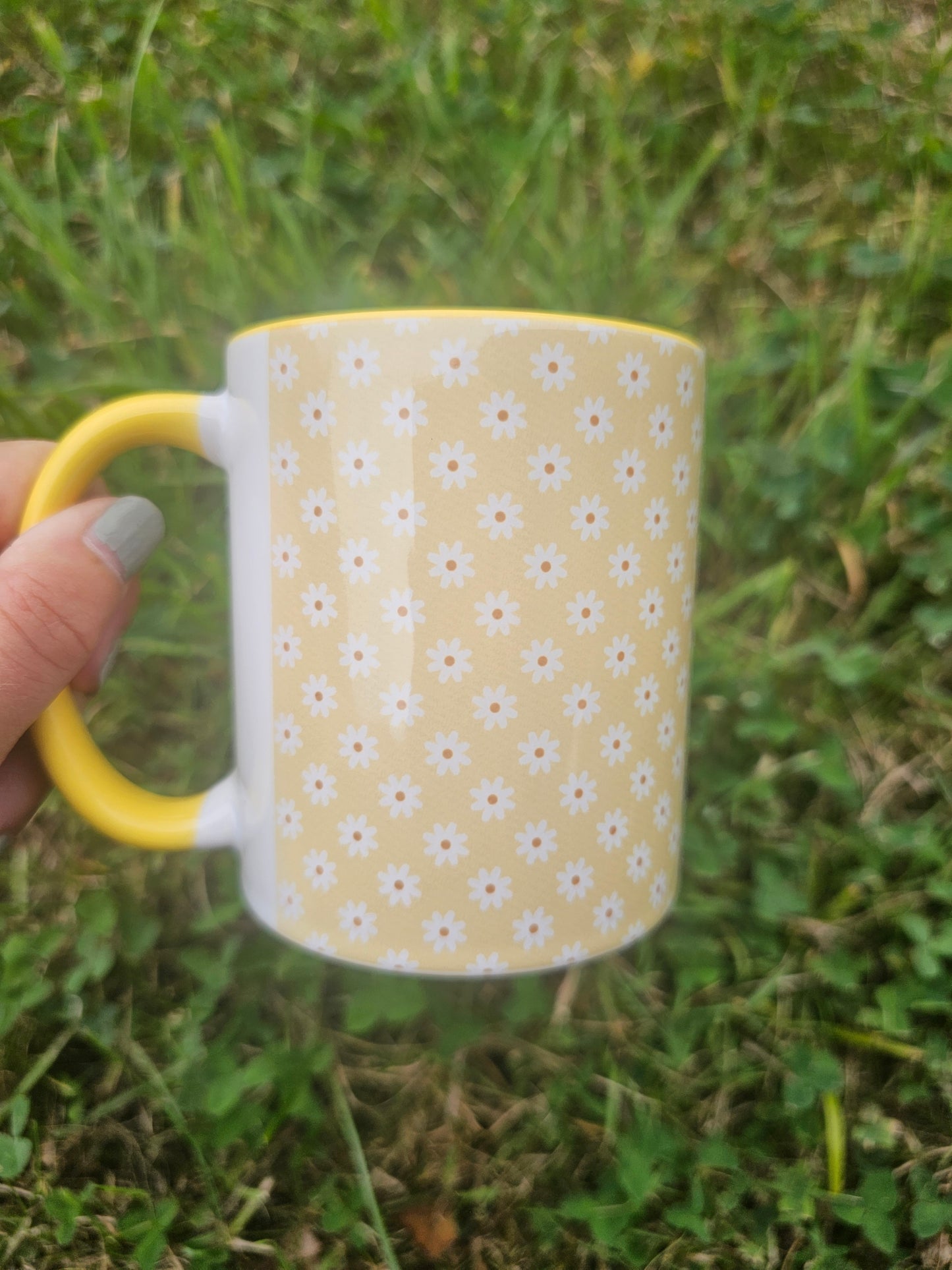 Yellow Flower Ceramic Mug