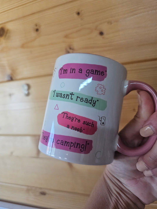 Pink Gamer Excuse Ceramic Mug