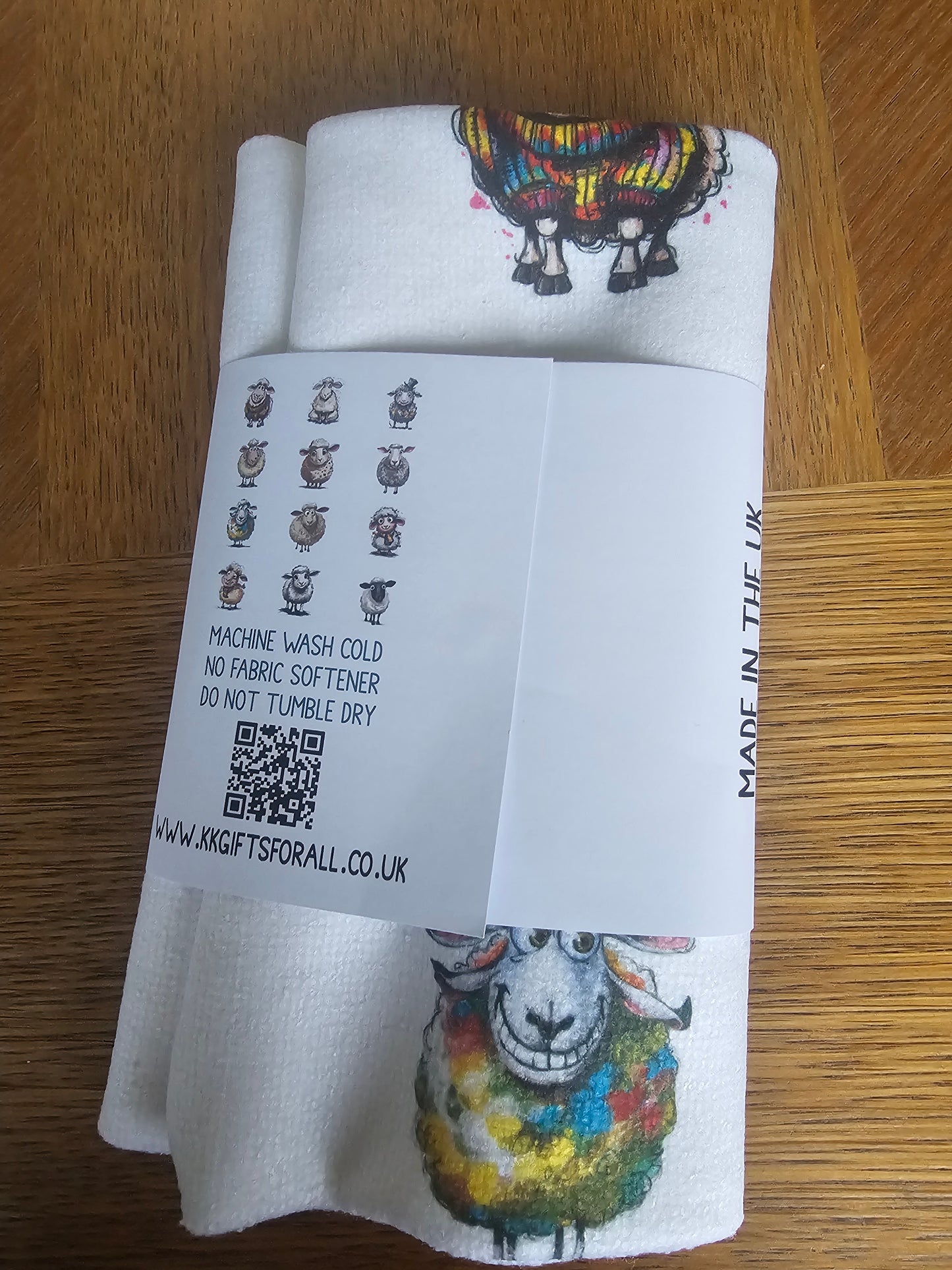 Funny Sheep Tea Towel, Farm House Kitchen Towel, Quirky Sheep Lover Gift