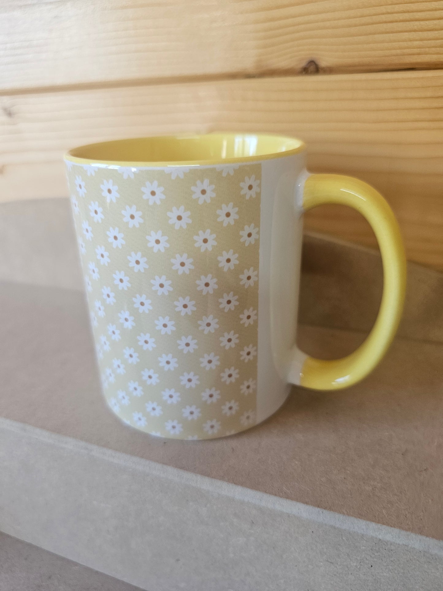 Yellow Flower Ceramic Mug