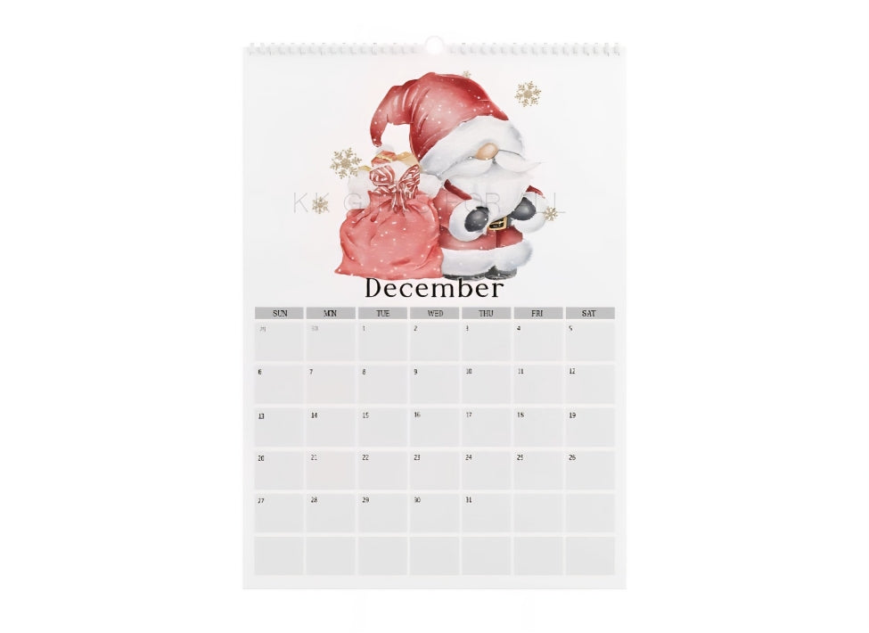 2026 Gonk Wall Calendar – Cute Gnome Monthly Planner