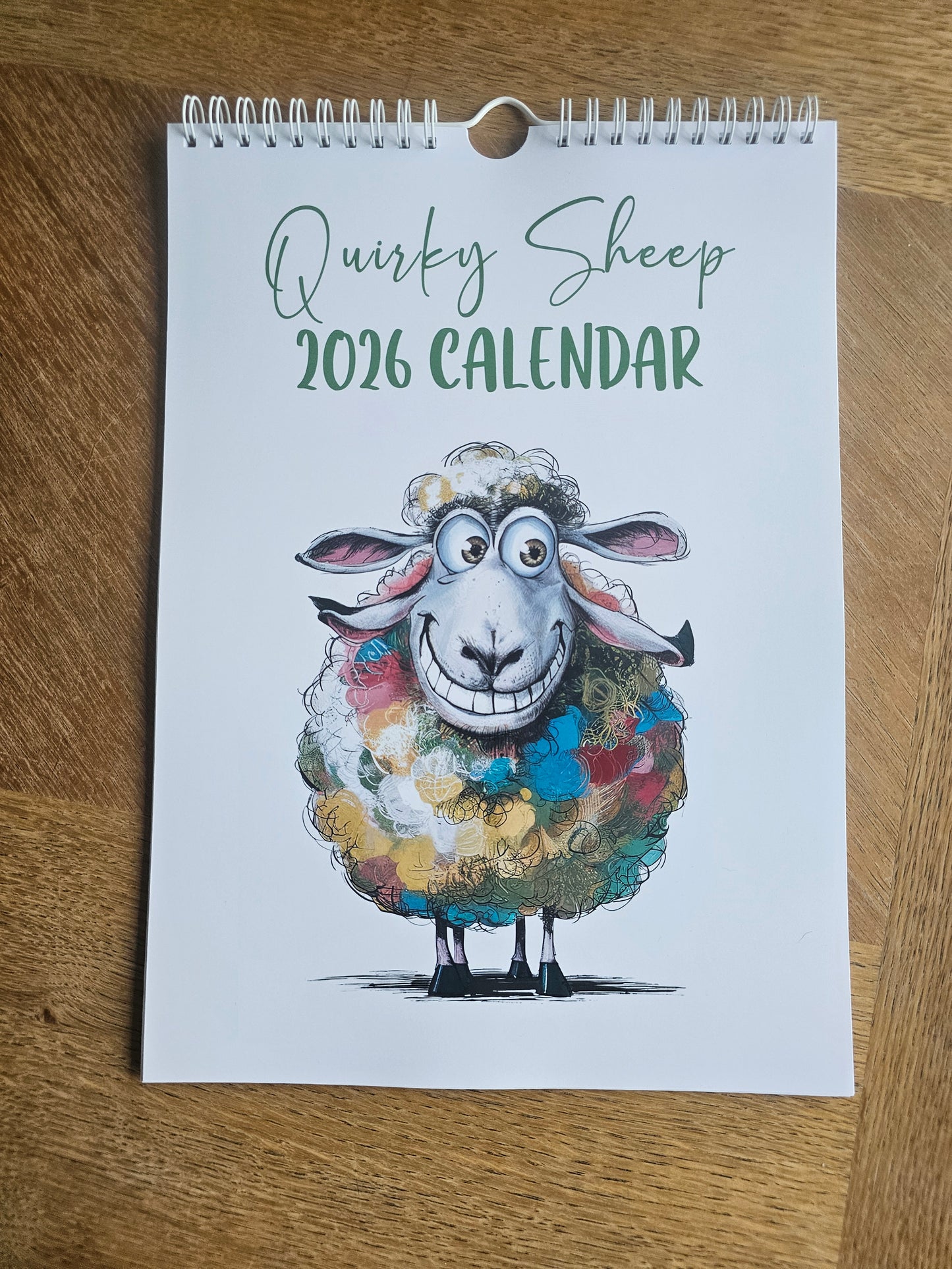 2026 Quirky Sheep Wall Calendar – Funny Sheep Farm Animal Planner