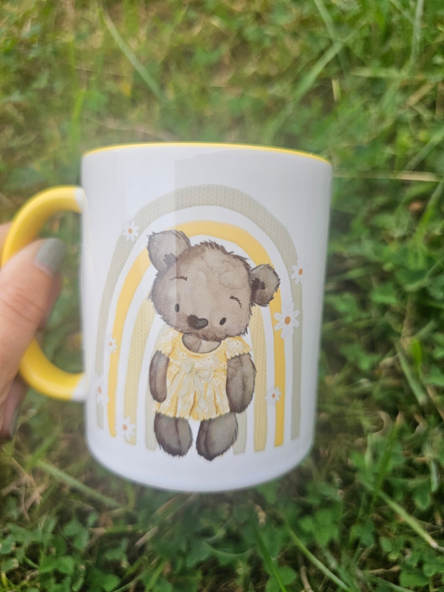 Yellow Bear Rainbow Ceramic Mug