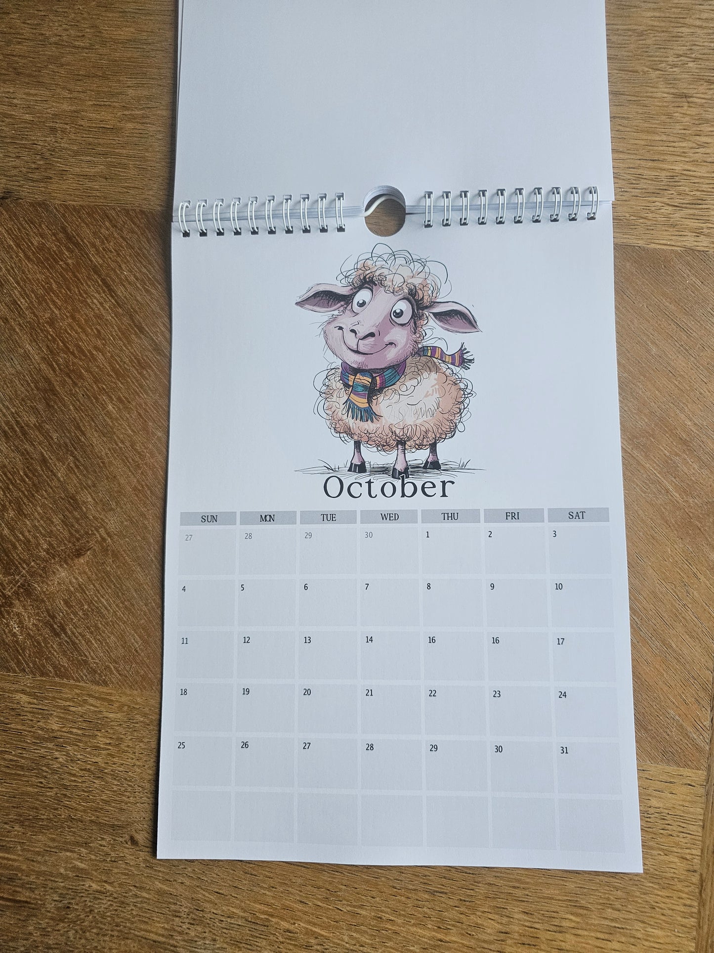 2026 Quirky Sheep Wall Calendar – Funny Sheep Farm Animal Planner
