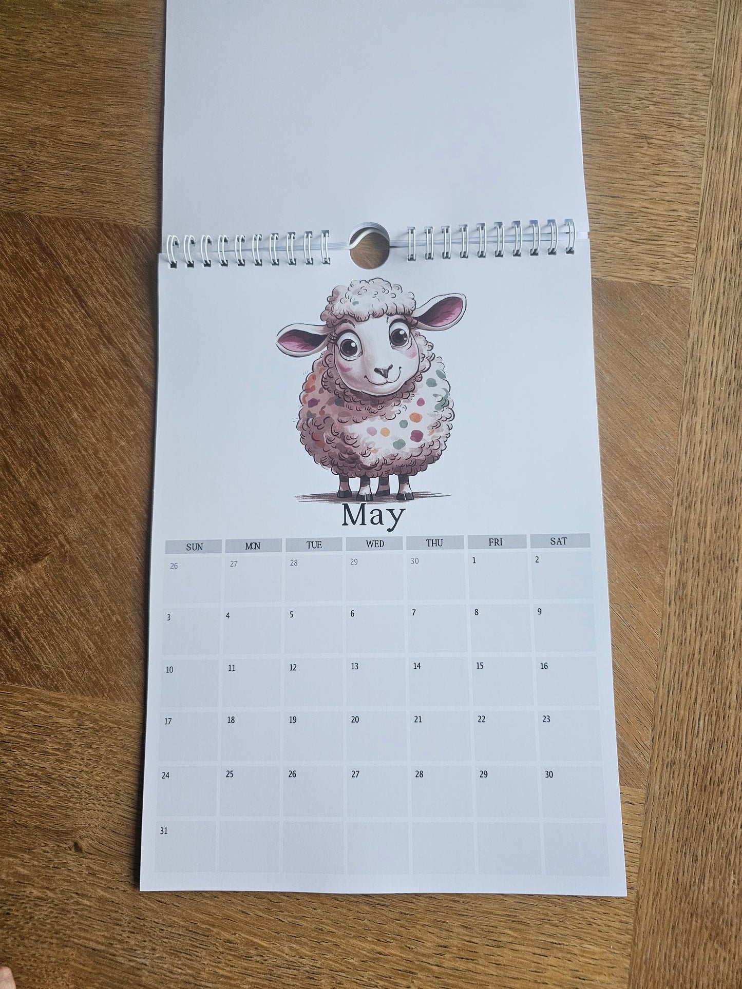 2026 Quirky Sheep Wall Calendar – Funny Sheep Farm Animal Planner
