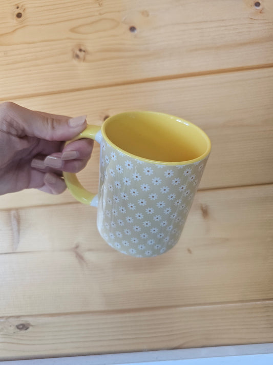 Yellow Flower Ceramic Mug