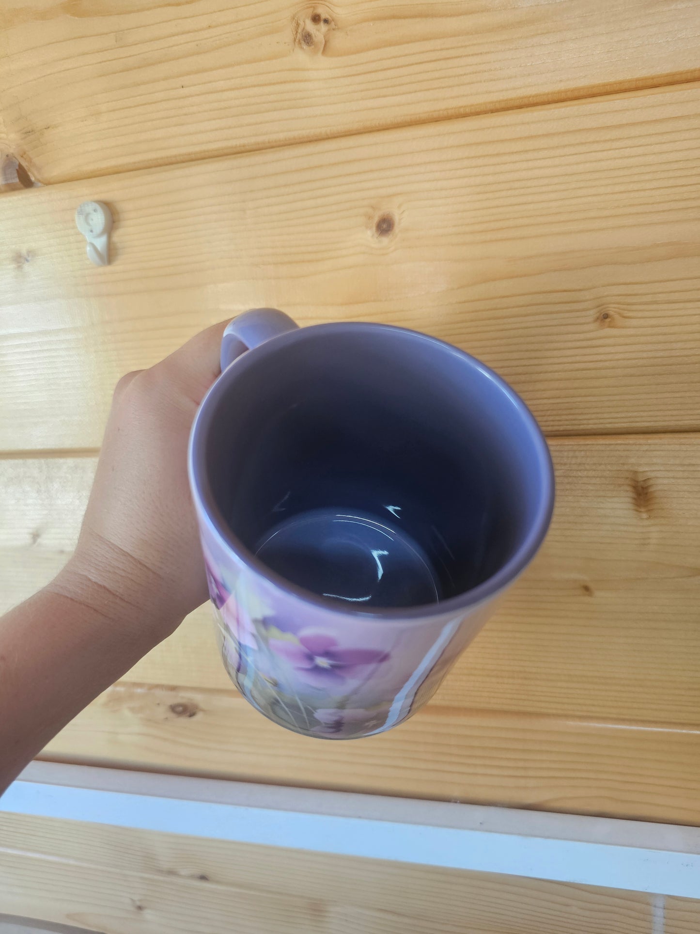 Purple Flower Ceramic Mug
