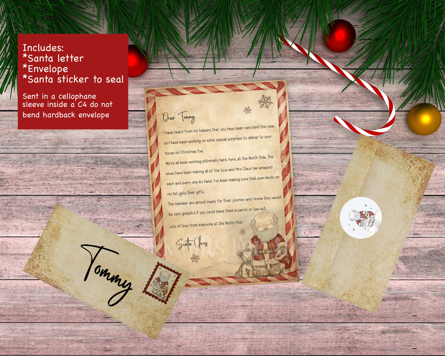 Personalised Santa Letter & Nice List Certificate